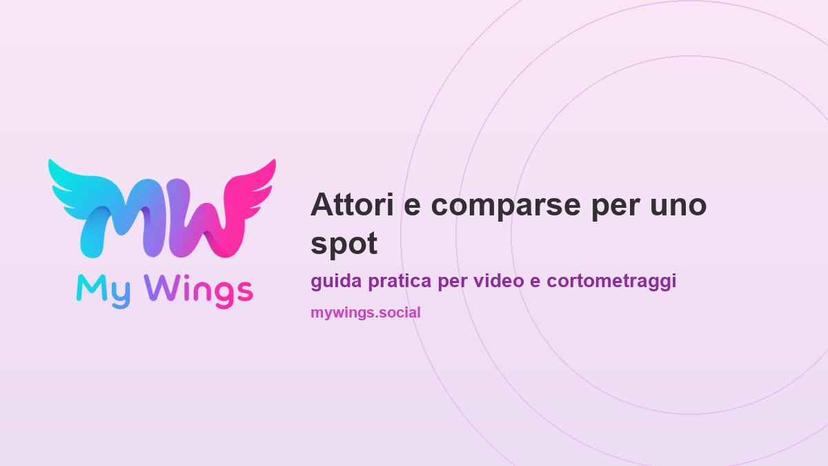 Attori e comparse per uno spot o un video aziendale: guida pratica